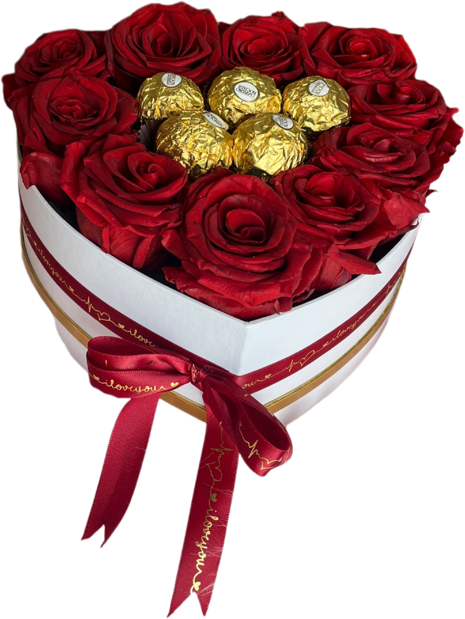 Chocolate Red Rose Arrangement