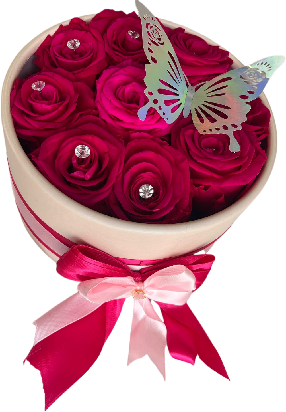 Pink Butterfly Arrangement